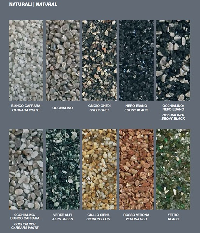 culori covor de piatra marmura 2-4 mm